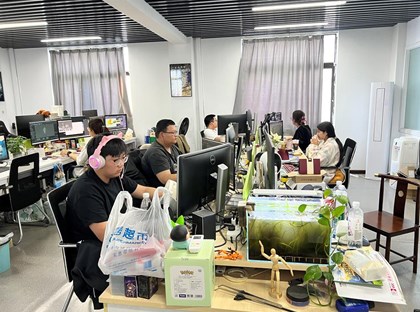信息工程部开展专业结构与产业结构吻合度调研第三站——苏州文鳐动漫科技有限公司