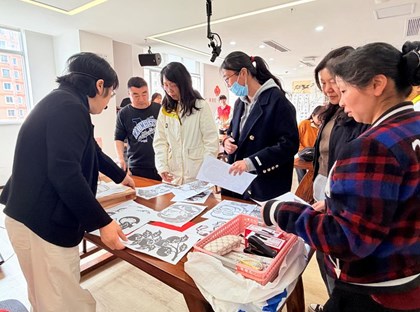 服务地方助残事业 学校非遗剪纸培训走进西门社区